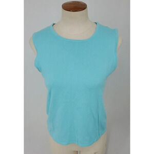 Lilly Pulitzer Aqua Blue Tank Top Business Casual Size Large NWT $88.00